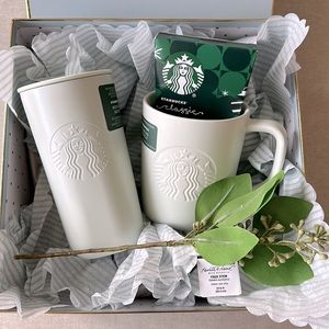 Starbucks Recycled Tumbler & Mug Cocoa Set 2